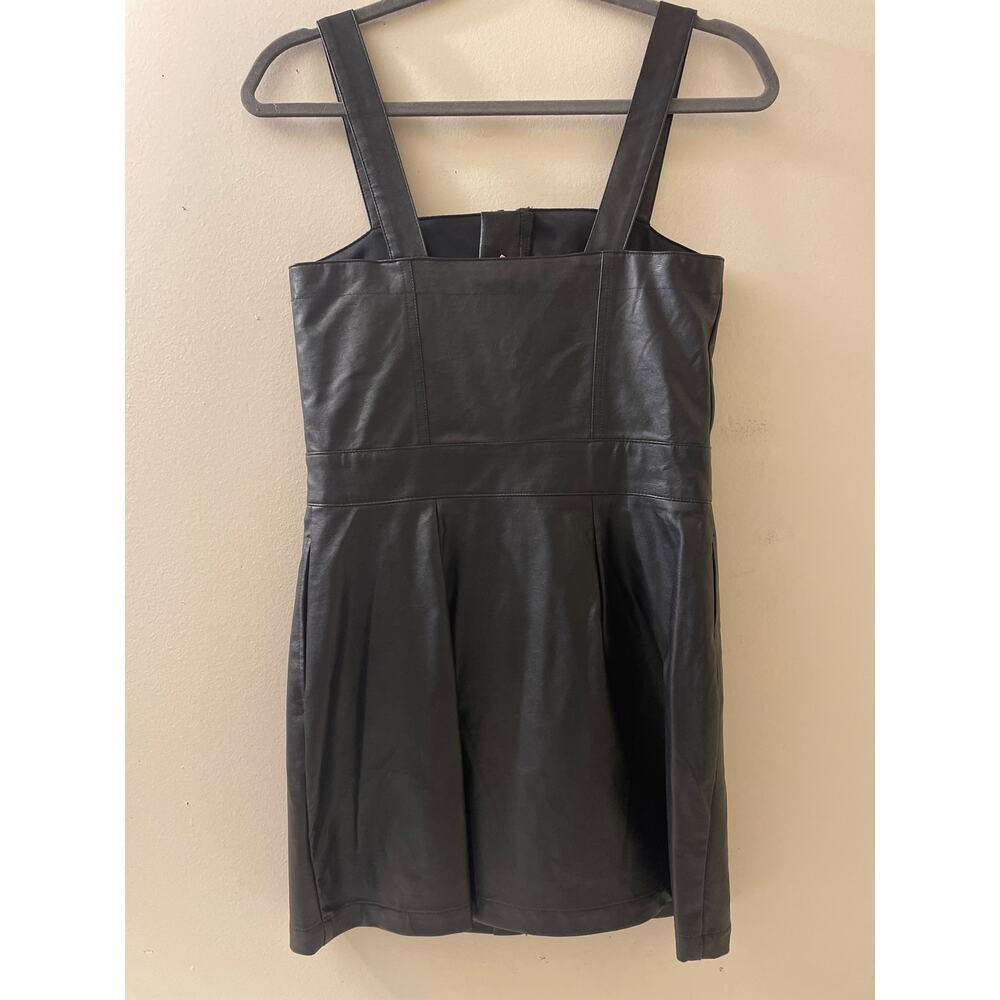 Wild Fable‎ Women's Size XS Faux Leather Full Zip Dress Sleeveless Black NWT - Picture 2 of 7